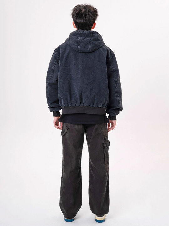 F3F Select Retro Washed Distressed Strappy Work Pants