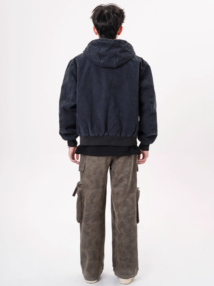 F3F Select Texture Suede Multi Pocket Work Cargo Pants