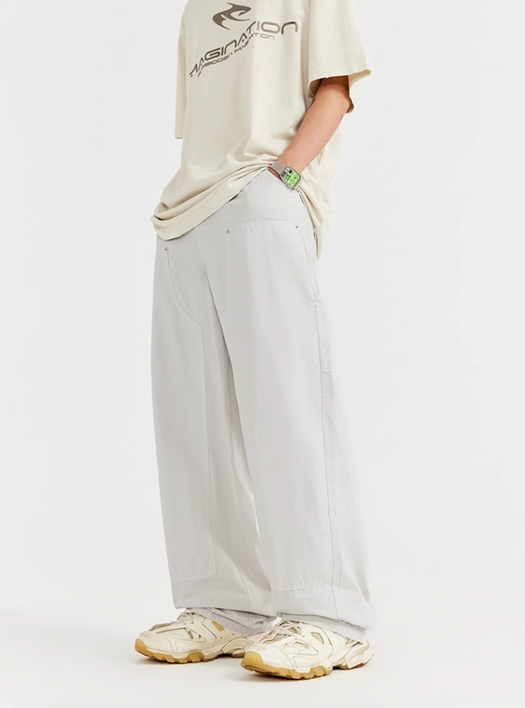 F3F Select Washed Lumberjack Wide Legged Work Pants