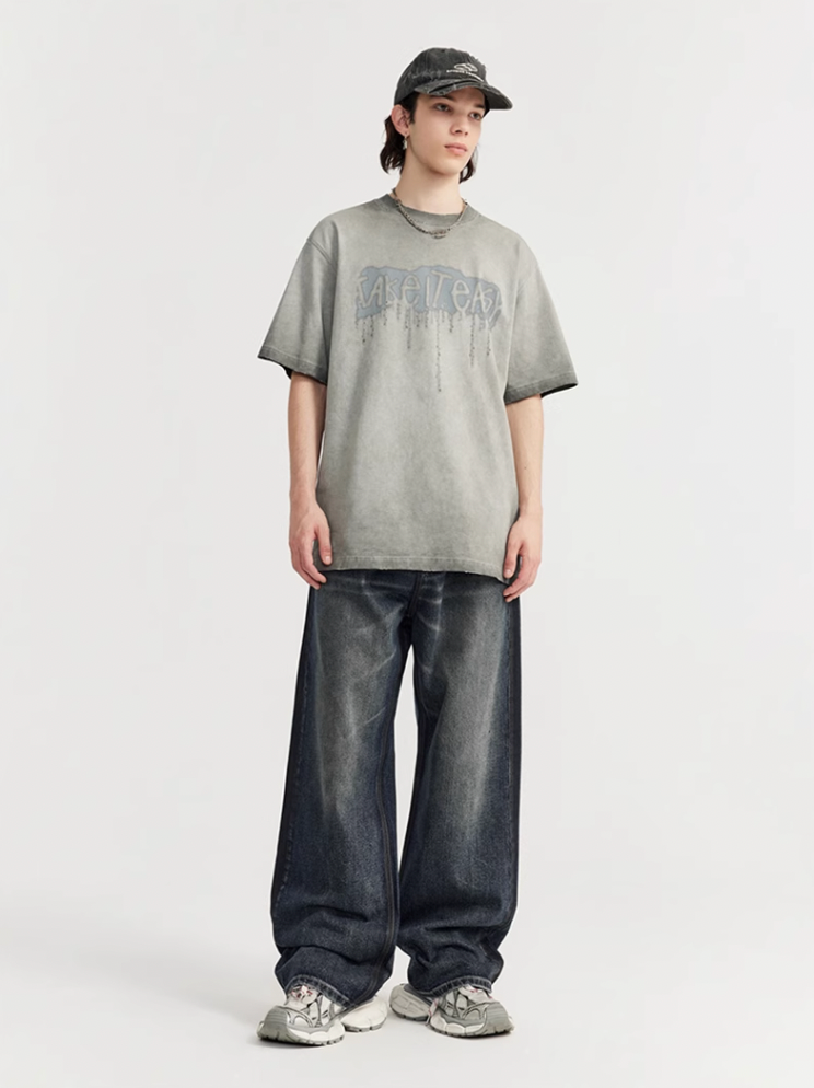 F3F Select Vintage Washed & Old Frayed Blue Jeans