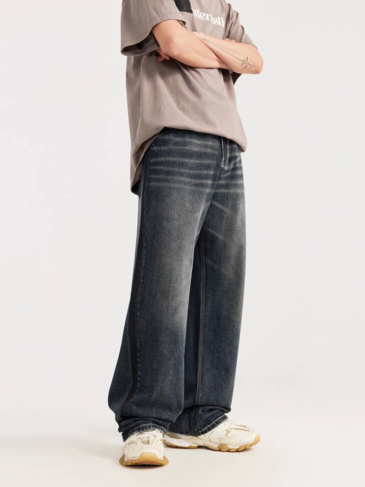 F3F Select Vintage Washed & Old Frayed Blue Jeans