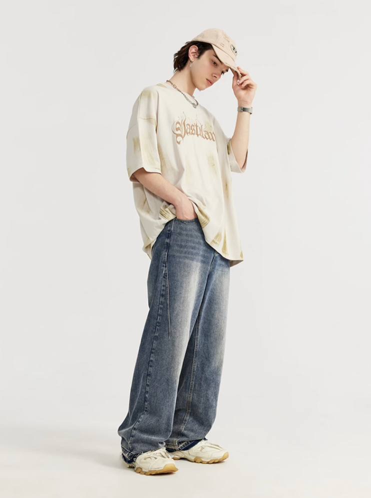 F3F Select Stitch Washed Blue Jeans