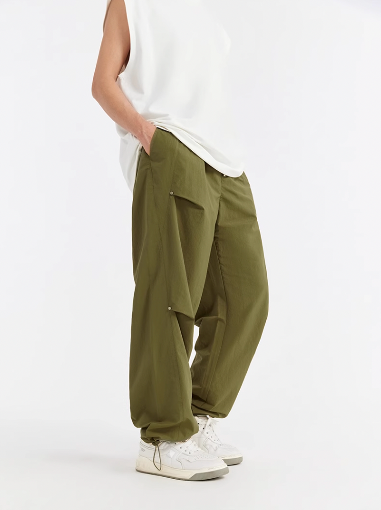 F3F Select Pleated Willow Studded Drawstring Work Pants