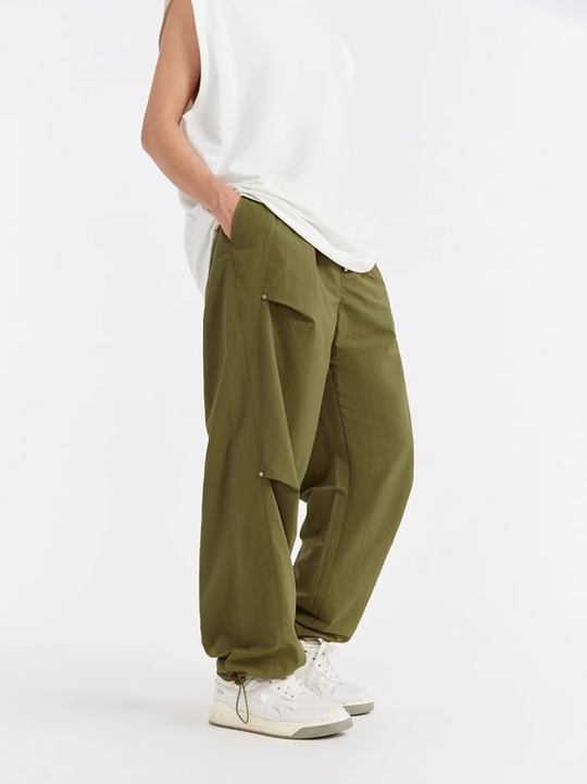 F3F Select Pleated Willow Studded Drawstring Work Pants