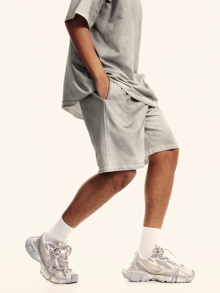 F3F Select Washed Old Dirty Dye Short Sweatpants