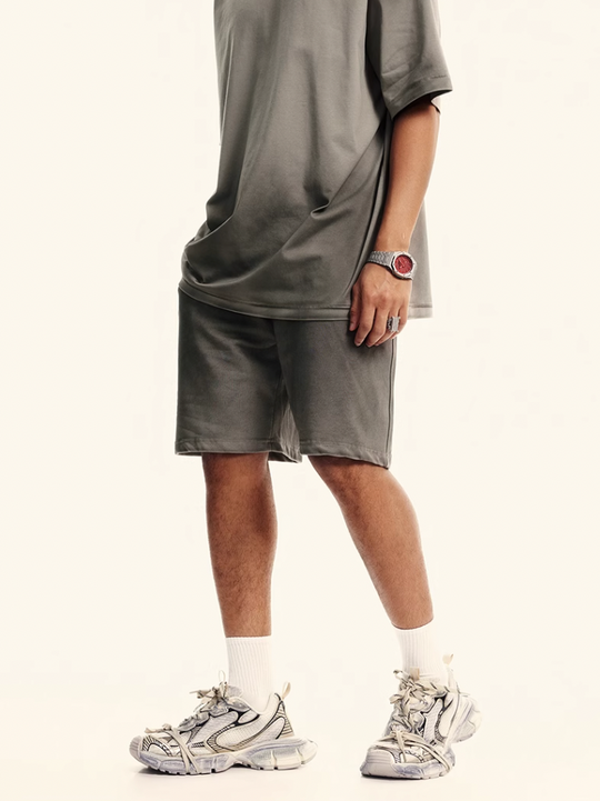 F3F Select Washed Old Dirty Dye Short Sweatpants