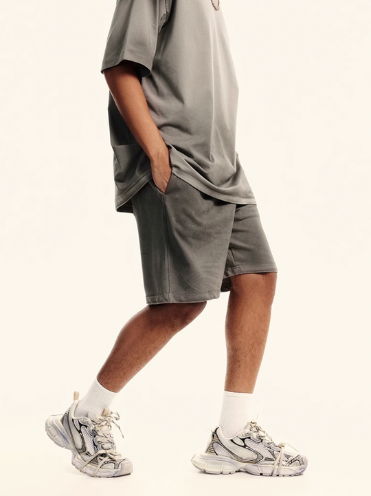 F3F Select Washed Old Dirty Dye Short Sweatpants