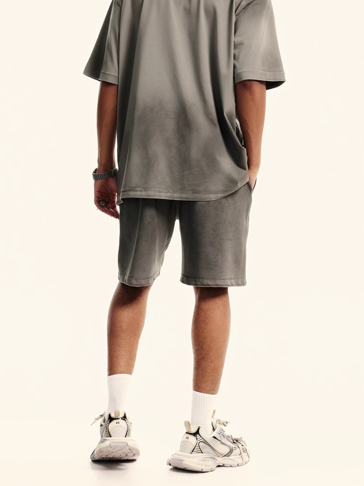 F3F Select Washed Old Dirty Dye Short Sweatpants