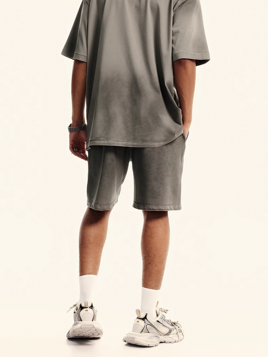 F3F Select Washed Old Dirty Dye Short Sweatpants