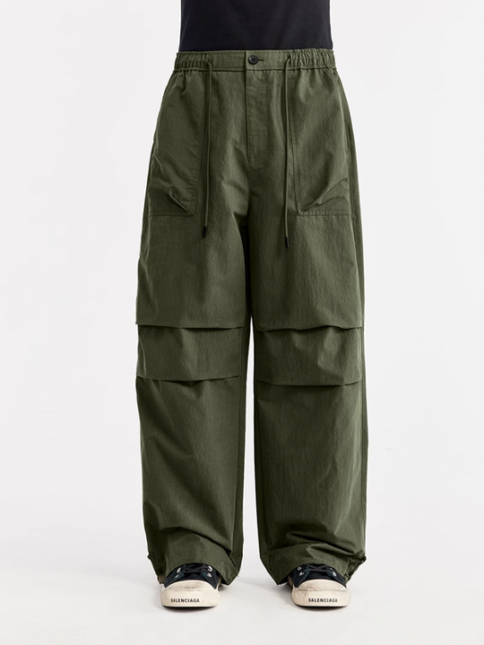 F3F Select Double Pleated Paratrooper Wide Leg Work Pants