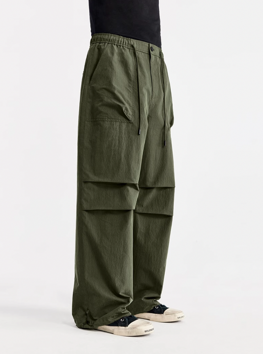 F3F Select Double Pleated Paratrooper Wide Leg Work Pants