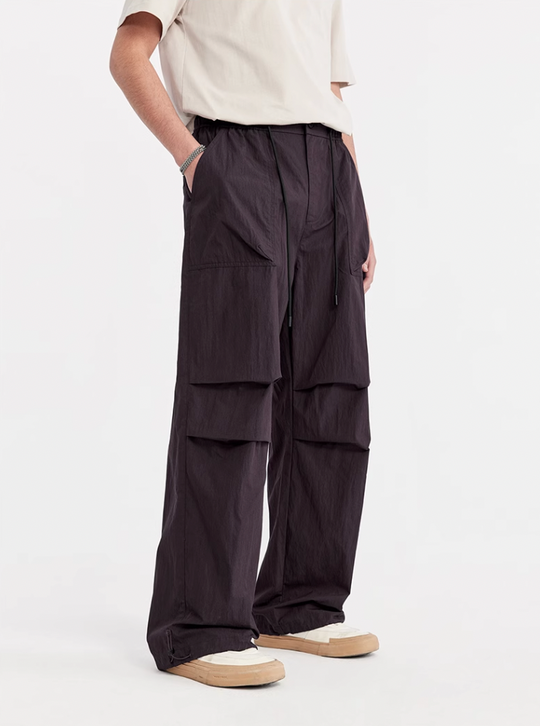 F3F Select Double Pleated Paratrooper Wide Leg Work Pants