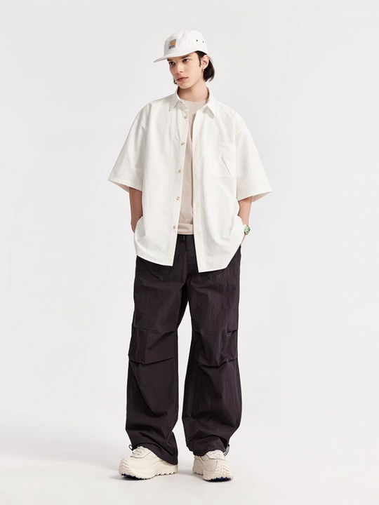 F3F Select Double Pleated Paratrooper Wide Leg Work Pants