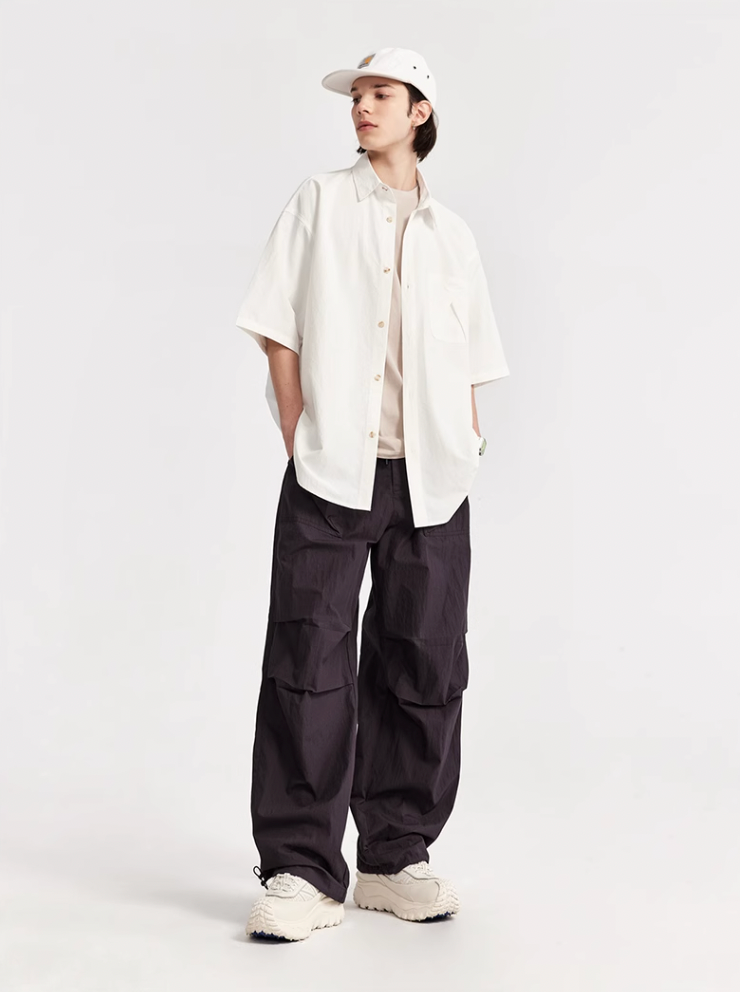 F3F Select Double Pleated Paratrooper Wide Leg Work Pants