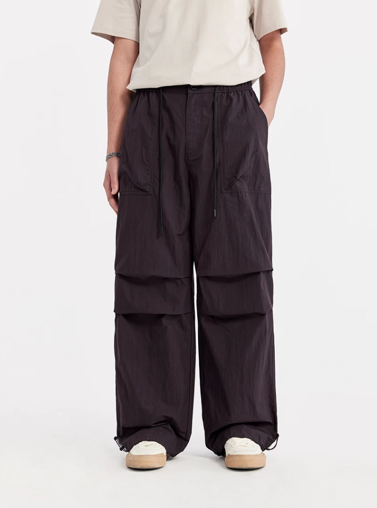 F3F Select Double Pleated Paratrooper Wide Leg Work Pants