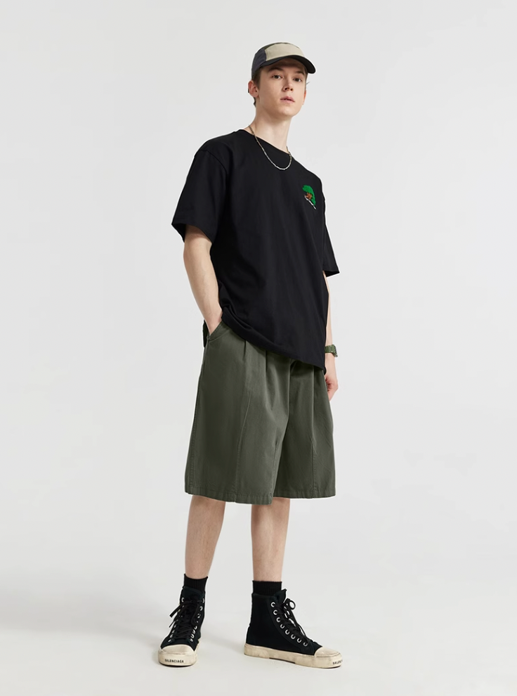 F3F Select Two Tuck Wide Work Shorts