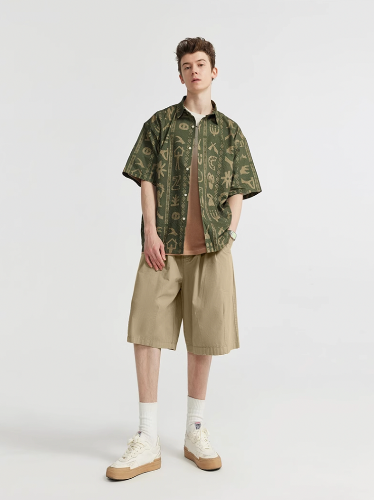 F3F Select Two Tuck Wide Work Shorts