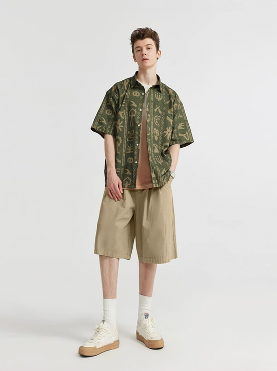 F3F Select Two Tuck Wide Work Shorts