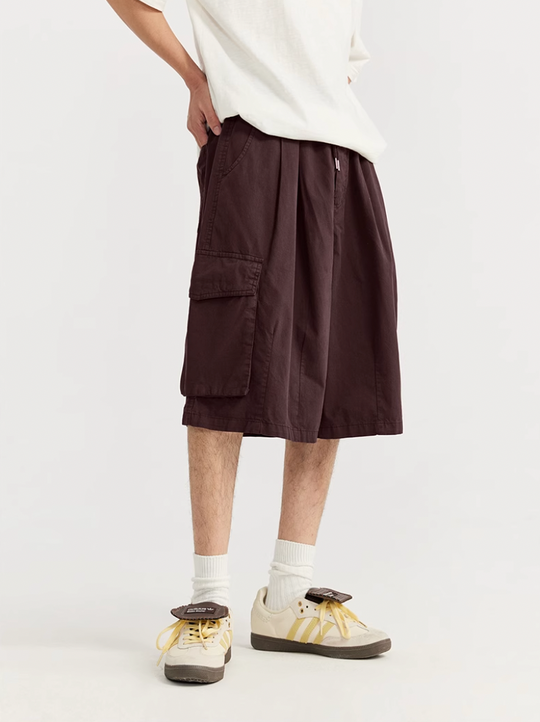 F3F Select Multi Pocket Two Tuck Wide Work Cargo Shorts