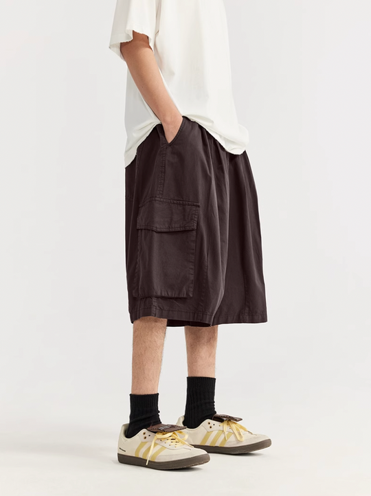F3F Select Multi Pocket Two Tuck Wide Work Cargo Shorts