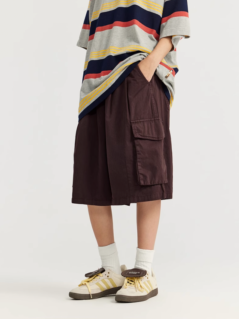 F3F Select Multi Pocket Two Tuck Wide Work Cargo Shorts