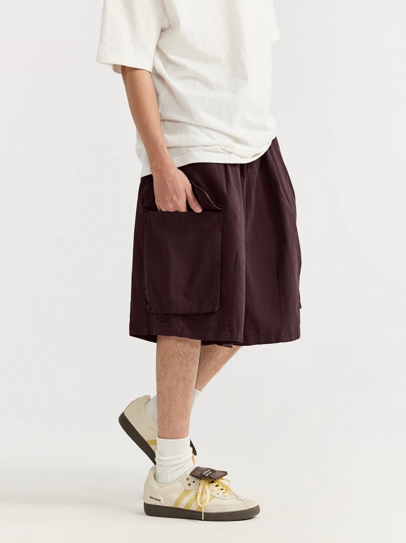 F3F Select Multi Pocket Two Tuck Wide Work Cargo Shorts