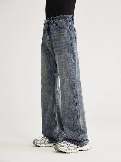 F3F Select Retro Distressed Bamboo Washed Micro Denim Jeans