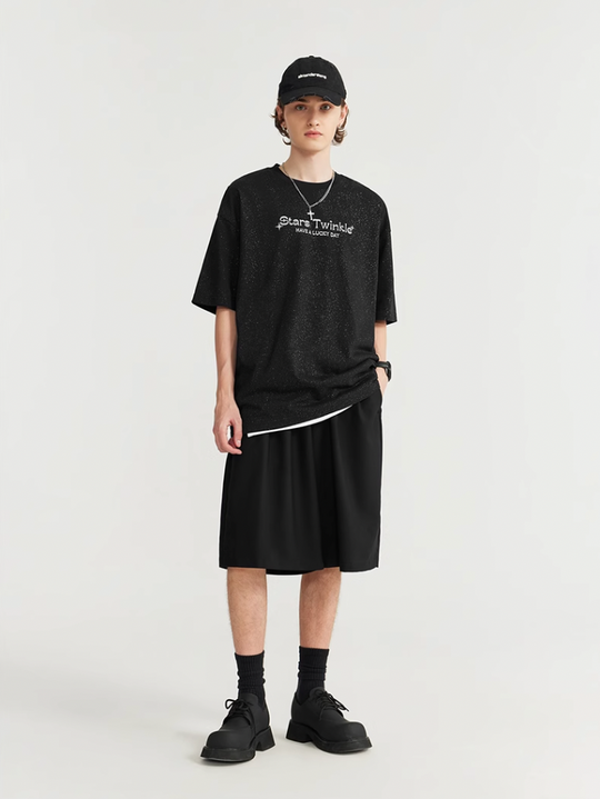 F3F Select Two Tuck Wide Legged Casual Suit Shorts