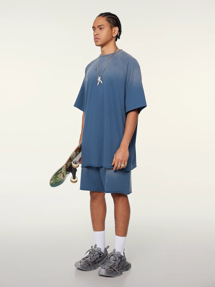 F3F Select Washed Distressed Cut Off Short Sweatpants