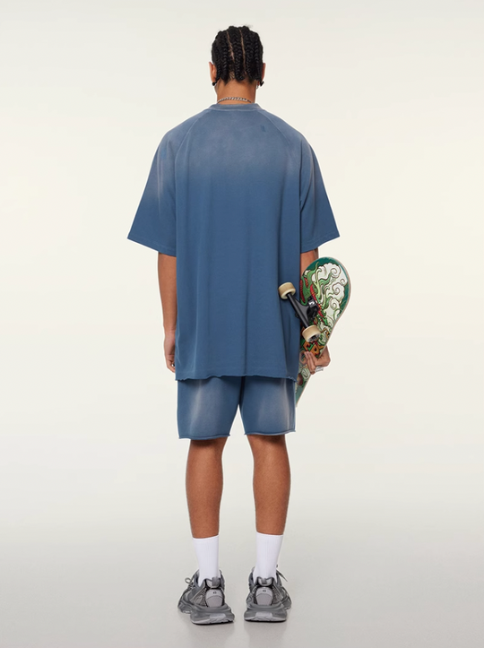 F3F Select Washed Distressed Cut Off Short Sweatpants