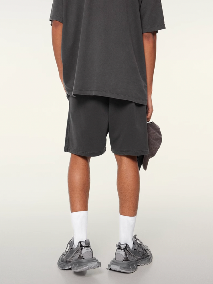 F3F Select Duty Washed & Old Spliced Striped Short Sweatpants