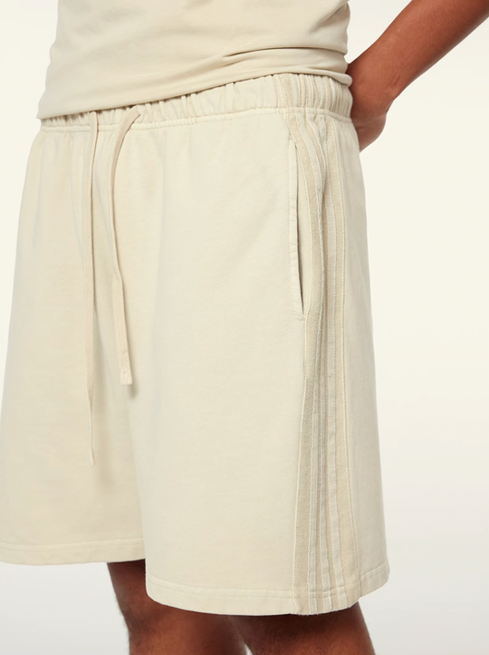 F3F Select Duty Washed & Old Spliced Striped Short Sweatpants