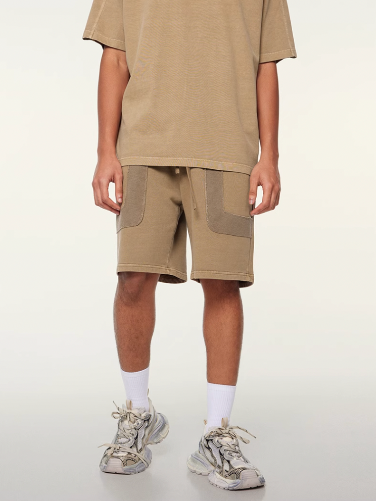 F3F Select Washed & Old Patchwork Short Sweatpants