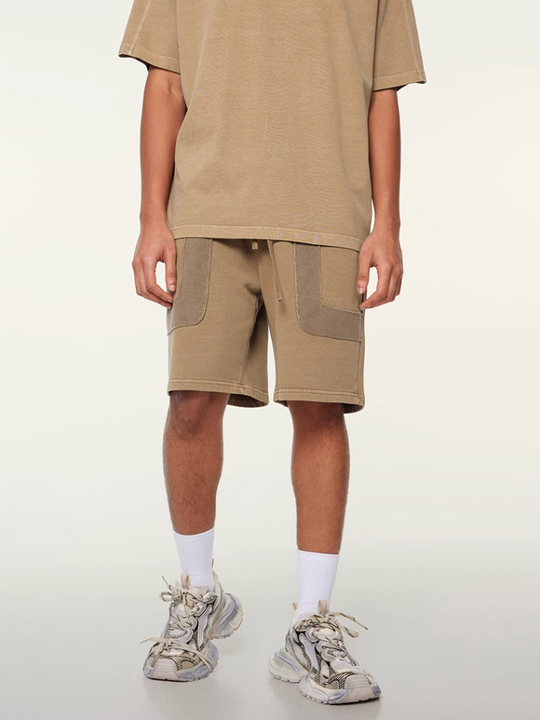 F3F Select Washed & Old Patchwork Short Sweatpants