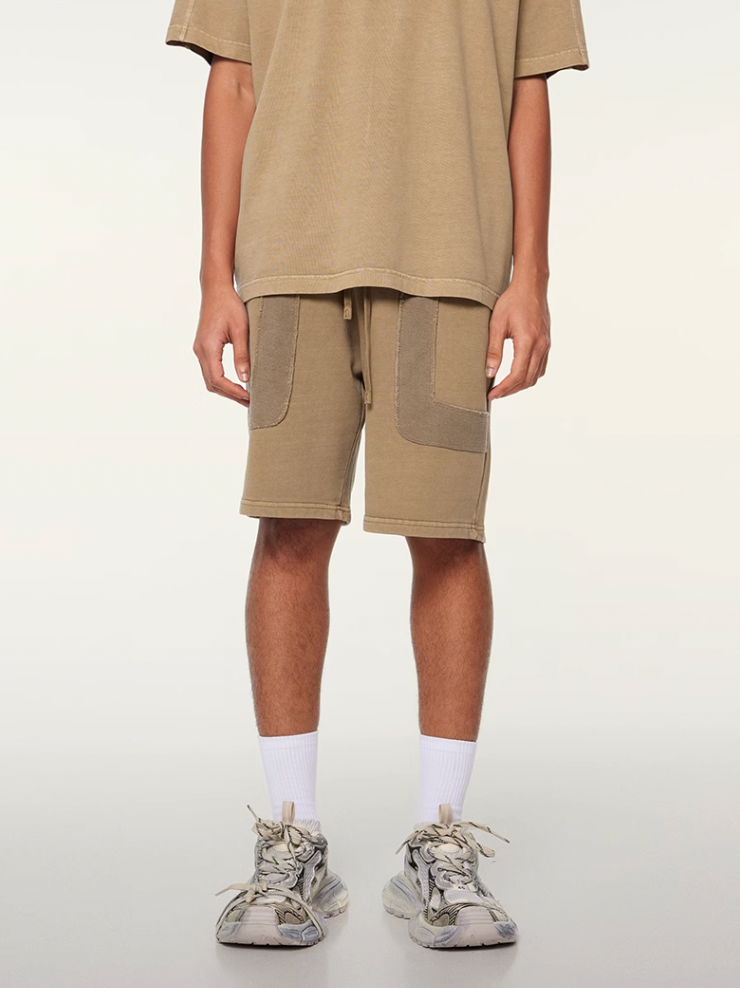 F3F Select Washed & Old Patchwork Short Sweatpants