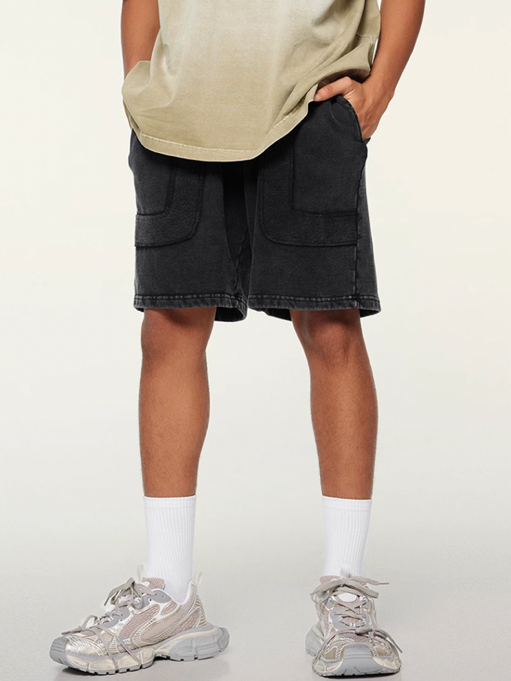 F3F Select Washed & Old Patchwork Short Sweatpants