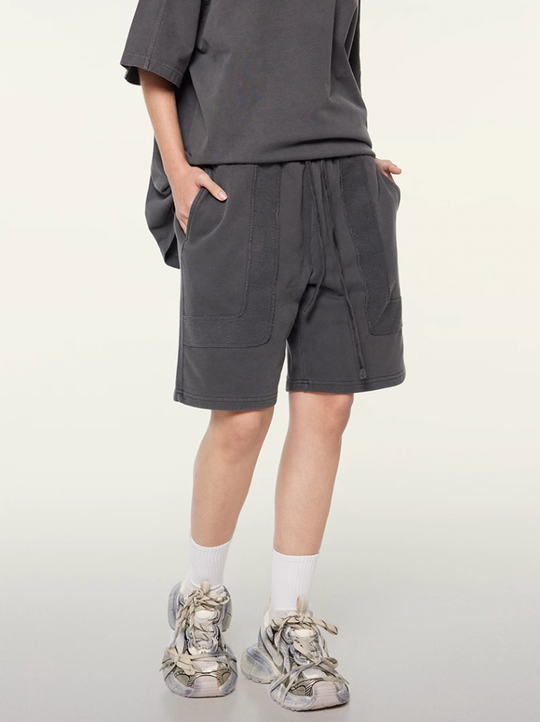 F3F Select Washed & Old Patchwork Short Sweatpants