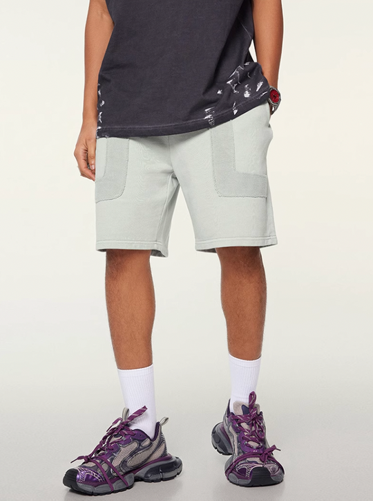 F3F Select Washed & Old Patchwork Short Sweatpants