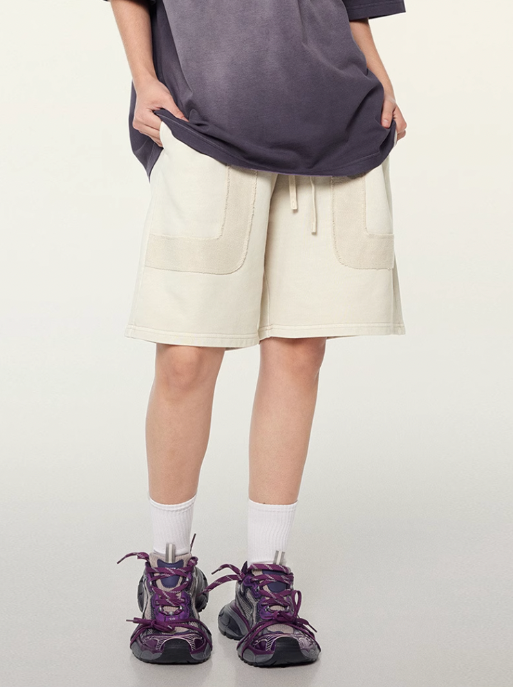 F3F Select Washed & Old Patchwork Short Sweatpants