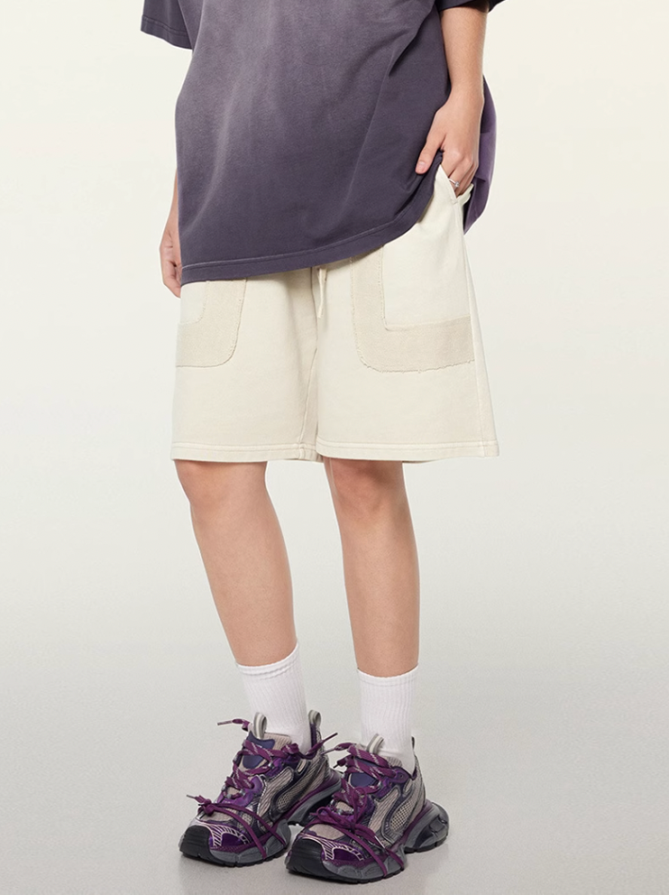 F3F Select Washed & Old Patchwork Short Sweatpants