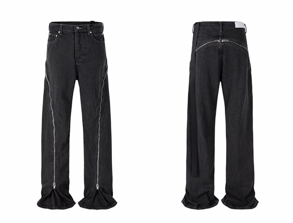 F3F Select Large Zipper Micro Large Washed Jeans