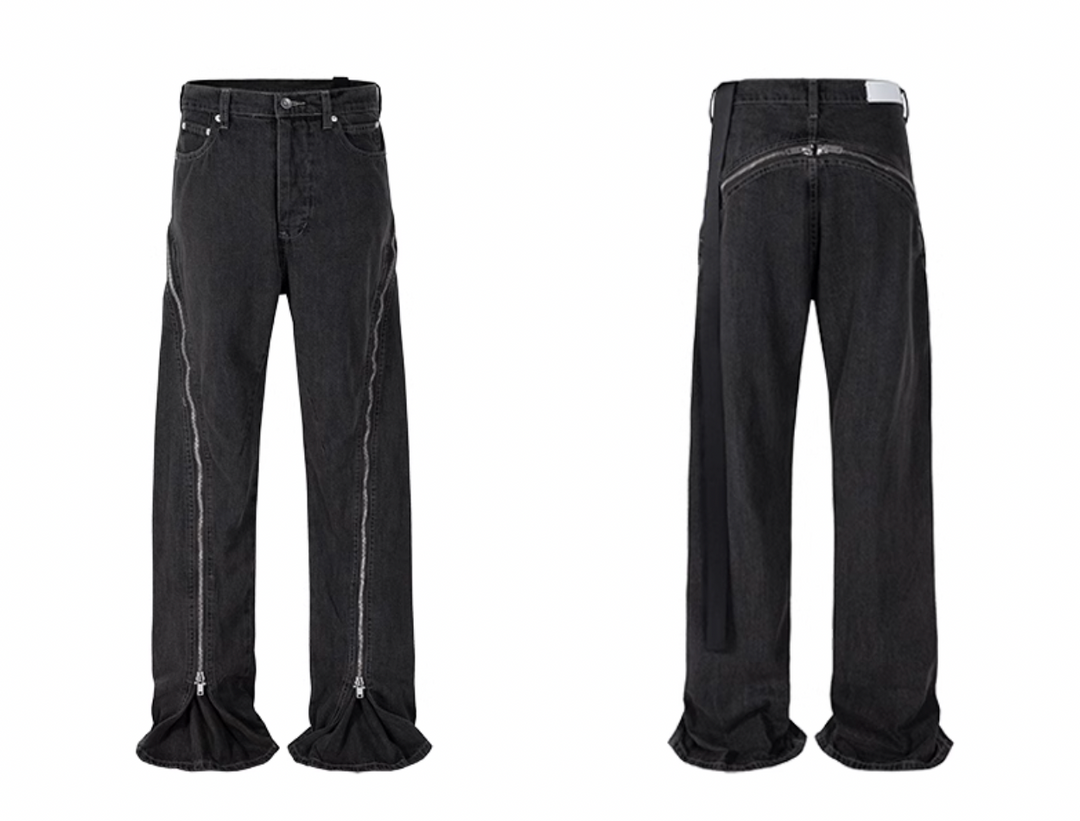 F3F Select Large Zipper Micro Large Washed Jeans