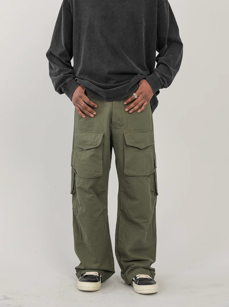 F3F Select Functional Multi Pocket Wide Leg Work Cargo Pants