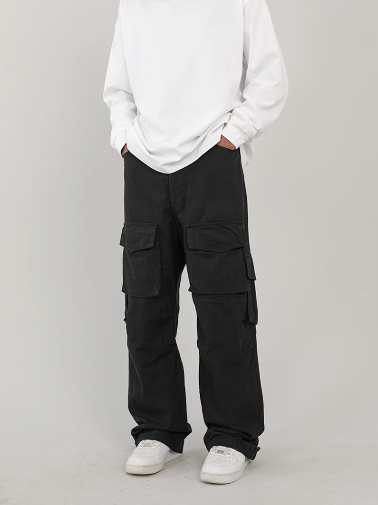 F3F Select Functional Multi Pocket Wide Leg Work Cargo Pants