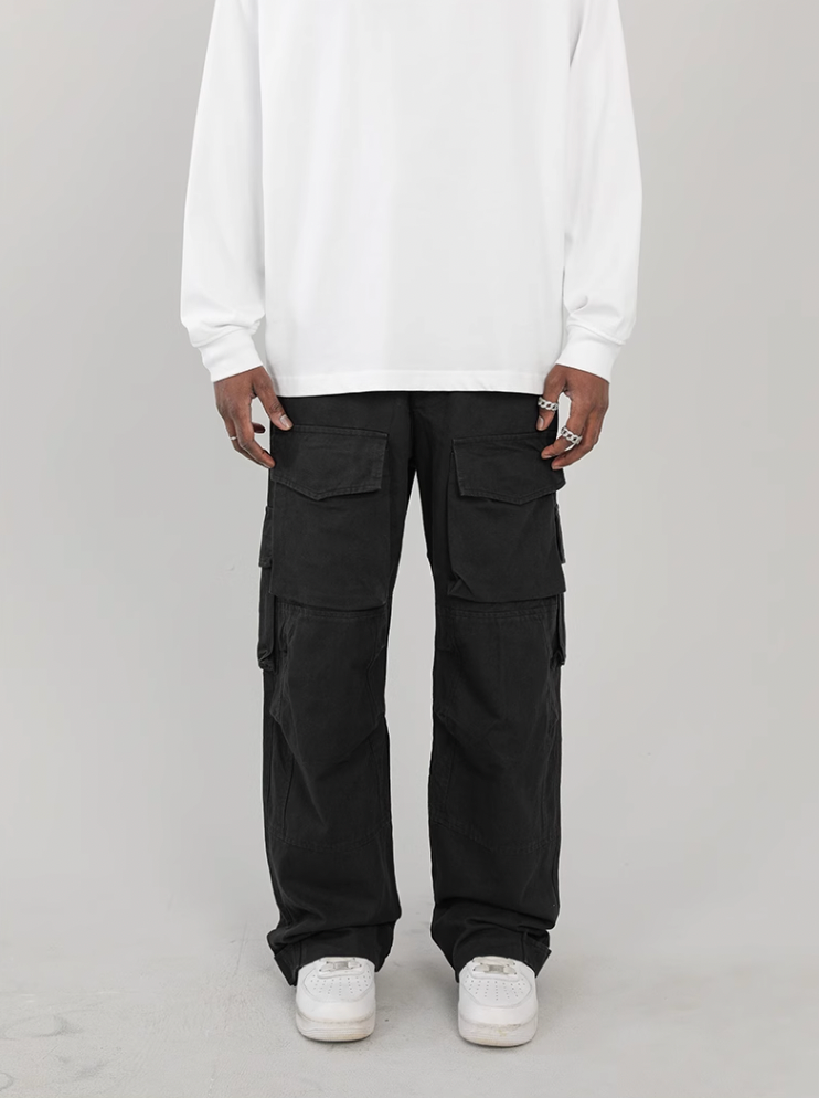 F3F Select Functional Multi Pocket Wide Leg Work Cargo Pants