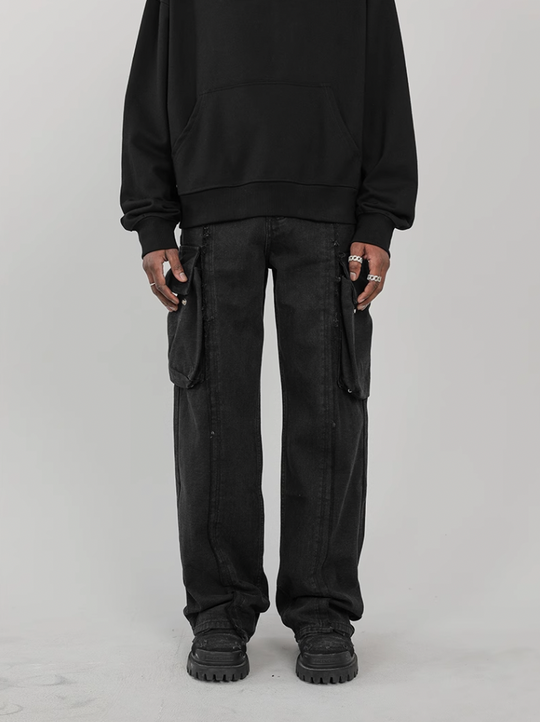 F3F Select Fringe Multi Pocket Work Cargo Jeans