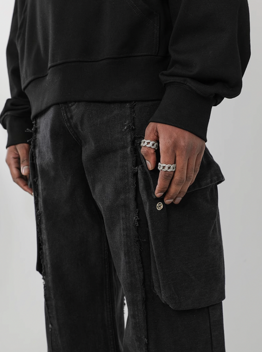 F3F Select Fringe Multi Pocket Work Cargo Jeans