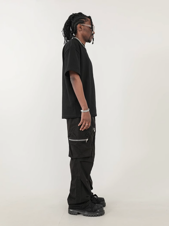 F3F Select Design Zipper Multi Pocket Pleated Work Cargo Pants