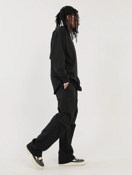 F3F Select High Street Pleated Design Drape Paratrooper Pants