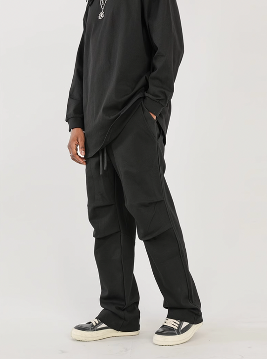 F3F Select High Street Pleated Design Drape Paratrooper Pants